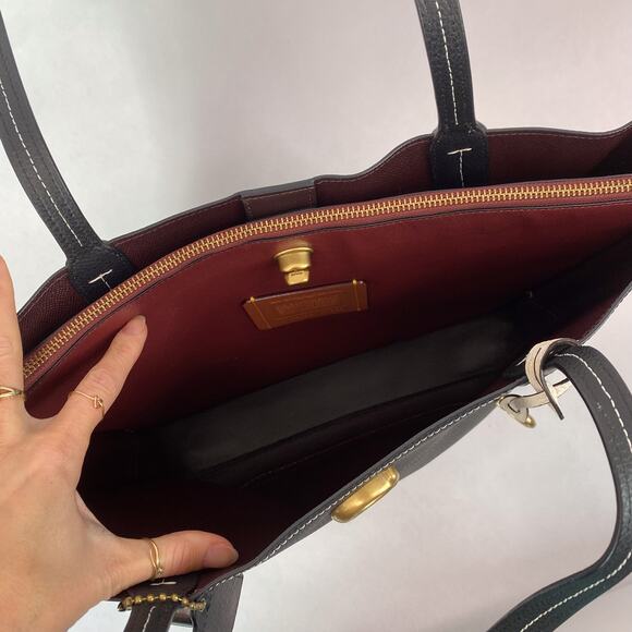 Coach Upcrafted Willow Tote Bag in Black - Picture 8 of 9